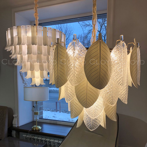 Люстра Cloyd TRAPESUND C19 / Ø62 см - бел.керамика - золото (арт.10662) фото 3