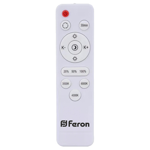 Светодиодный управляемый светильник накладной Feron AL5950 тарелка 86W 3000К-6500K фото 3
