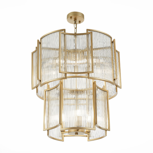 SL1234.203.08 Люстра подвесная ST-Luce Шампань/Прозрачный, Шампань E14 8*60W COSENZA фото 3