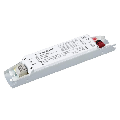 Блок питания ARJ-LG-20-LINEAR-PFC-HV (20W, 24-105V, 0.2-0.35A) Arlight 047427 Блок питания ARJ-LG-20-LINEAR-PFC-HV (20W, 24-105V, 0.2-0.35A) Arlight 047427