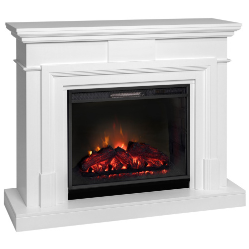 Каминокомплект MARCO/СМАРТ Белый с очагом Электроочаг SPARTA 25.5 фото 2