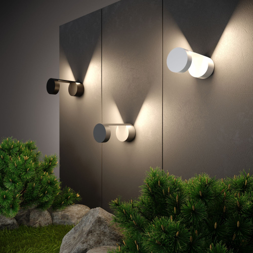 Уличный настенный светодиодный светильник Nimbus IP54 1540 TECHNO LED белый фото 4