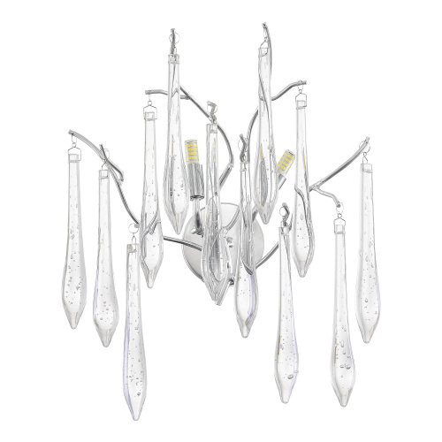 SL1660.101.02 Светильник настенный ST-Luce Хром/Хром, Прозрачный G9 2*5W 4000K TEARDROPS фото 2