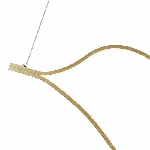 SL6106.203.56 Светильник подвесной ST-Luce Золотистый/Белый LED 1*56W 4000K CORTILE фото 2