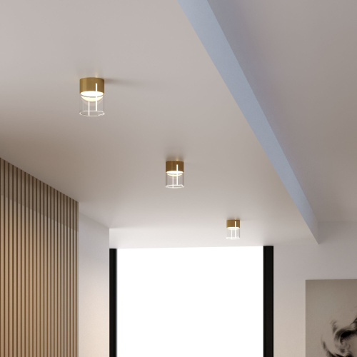 Светильник потолочный светодиодный 10W 4000К латунь/прозрачный 25047/LED фото 3 Светильник потолочный светодиодный 10W 4000К латунь/прозрачный 25047/LED фото 3