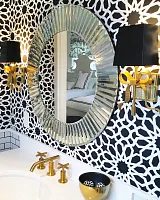 Зеркало в круглой зеркальной раме "Теодор"