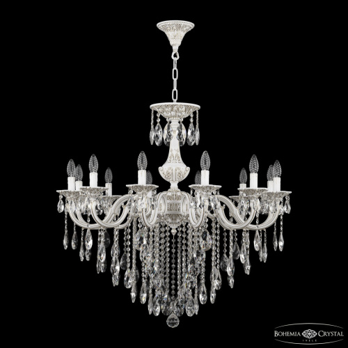 Люстра с хрустальными подвесками AL78101/12/300 B WMG Bohemia Ivele Crystal (Богемия Ивеле Кристалл)