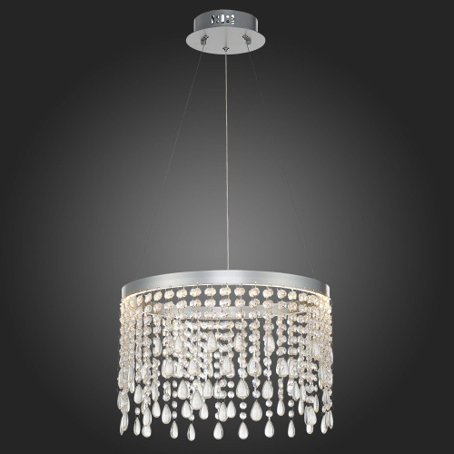SL6201.103.24 Люстра подвесная ST-Luce Серебристый/Прозрачный LED 1*24W 3000K/4000K/6000K VEGA фото 5