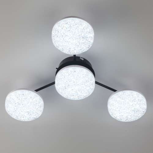 8236/4CL LEDIO LN25 000 черный, металл/акрил Люстра потолочная с ПДУ LED 55W 3000-6000К 220V DIDANA фото 10 8236/4CL LEDIO LN25 000 черный, металл/акрил Люстра потолочная с ПДУ LED 55W 3000-6000К 220V DIDANA фото 10