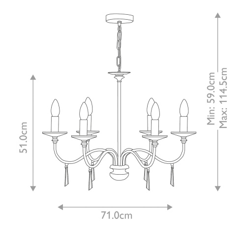 Люстра Elstead Interior, Арт. FP6-POL-NICKEL фото 9