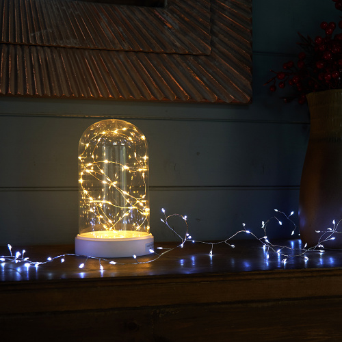 Световая фигура "Колба с Нитью Роса" 50LED 2700K, батарейки 3*АА, 23см, LT135 фото 2