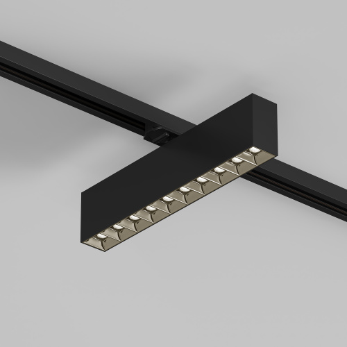 DK6434-BK Поворотный однофазный трековый светильник EDDER со светодиодом L273mm 220V 20W 30° 3000K IP20 черный алюминий фото 5