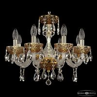 Люстра хрустальная 5417/8/165 G Amber/M-1F Bohemia Ivele Crystal (Богемия Ивеле Кристалл)