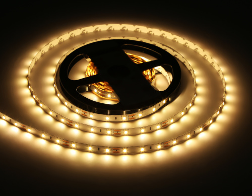 Светодиодная лента 12В 2835 60Led 4.8Вт/м 3000K IP20 5м фото 8