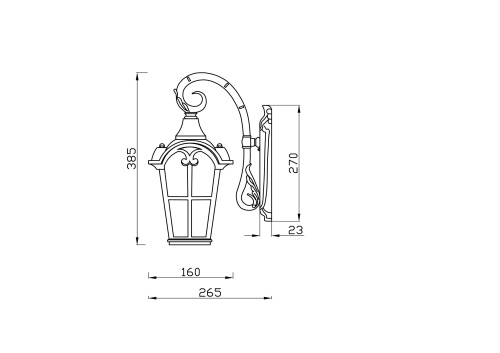 Уличный настенный светильник Outdoor O413WL-01GB фото 5 Уличный настенный светильник Outdoor O413WL-01GB фото 5