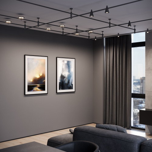 Esthetic Magnetic Трековый светильник 7W 3000K (чёрный) 85124/01 фото 4