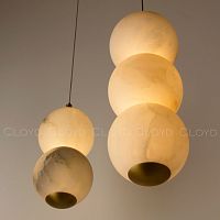 Подвесной светильник Cloyd ORIONIS P3 / выс. 36 см - алебастр - латунь (арт.12531)