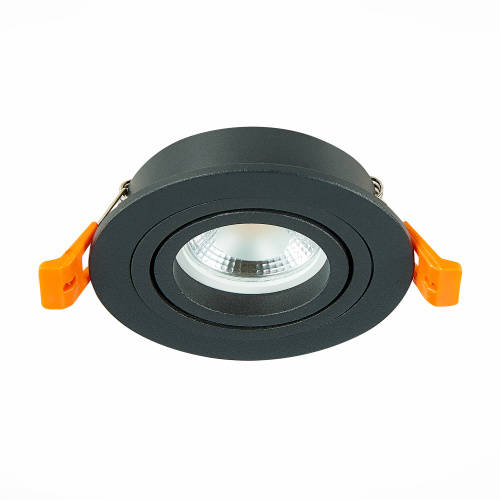ST251.418.01 Св-к встр. Черный GU10 1*50W  IP20 L90xW90xH27 220V Без ламп Встраиваемые светильники фото 5