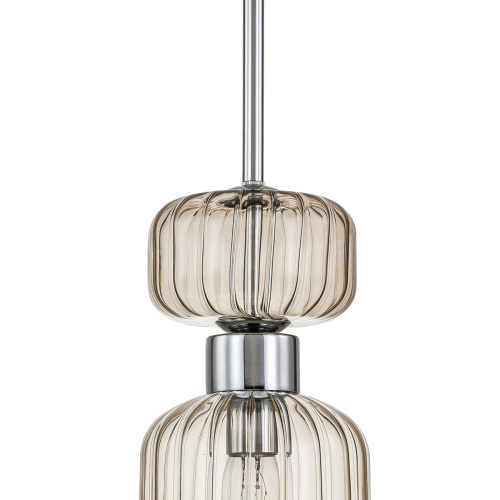 Подвесной светильник Escada 1141/1S E14*60W Chrome/Beige фото 5 Подвесной светильник Escada 1141/1S E14*60W Chrome/Beige фото 5