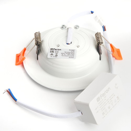 Светодиодный светильник Feron AL1527 встраиваемый 7W 4500K белый фото 6