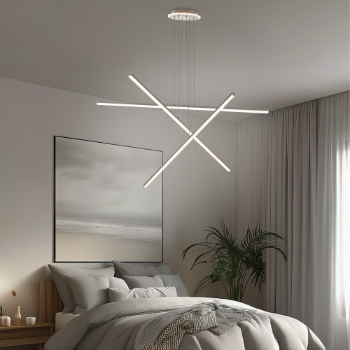 Citilux Trent CL203730 LED Люстра подвесная с пультом Белая фото 13 Citilux Trent CL203730 LED Люстра подвесная с пультом Белая фото 13