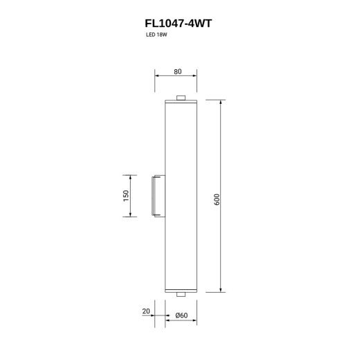 Бра Charme FL1047-4WT фото 4