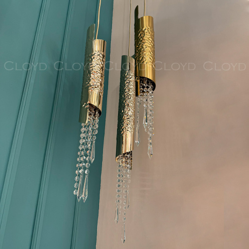 Подвесной светильник Cloyd EFIALT P1 / выс. 66 см - латунь (арт.11521) фото 2 Подвесной светильник Cloyd EFIALT P1 / выс. 66 см - латунь (арт.11521) фото 2