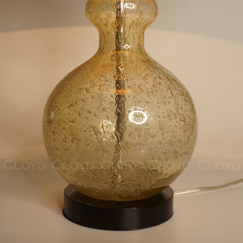 Настольная лампа Cloyd TAMPLIERA T1 / выс. 72 см - латунь - янтарн. стекло (арт.30126) фото 2