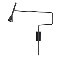 7031/1W HIGHTECH ODL25 271 Настенный светильник с выкл. черный/металл IP20 GU10 LED 10W 220V IZZY