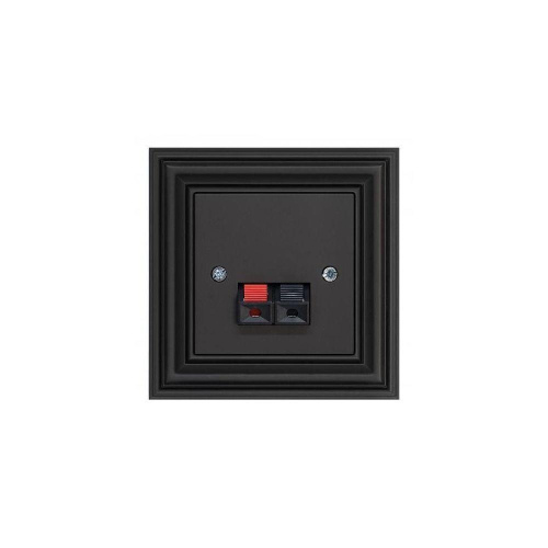 Аудиорозетка Liregus Retro черный матовый 29-240 Аудиорозетка Liregus Retro черный матовый 29-240
