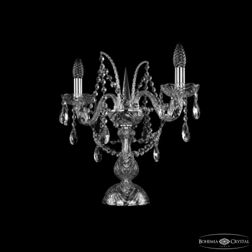 Настольная лампа с хрустальными подвесками 1411L/2/141-39 Ni Bohemia Ivele Crystal (Богемия Ивеле Кристалл) Настольная лампа с хрустальными подвесками 1411L/2/141-39 Ni Bohemia Ivele Crystal (Богемия Ивеле Кристалл)