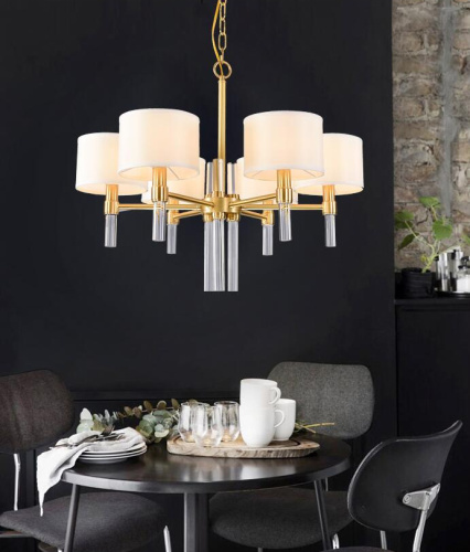 Люстра 8009P-6 gold фото 2