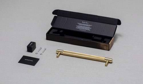 Ручка-скоба Pull Bar Cross Brass фото 7