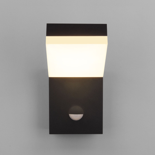 Уличный настенный светильник с датчиком движения Sensor 3000K IP54 1541 TECHNO LED черный фото 3 Уличный настенный светильник с датчиком движения Sensor 3000K IP54 1541 TECHNO LED черный фото 3