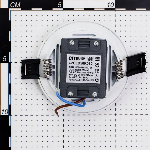 Citilux Омега CLD50R080N LED Встраиваемый светильник с диммером Белый фото 6 Citilux Омега CLD50R080N LED Встраиваемый светильник с диммером Белый фото 6