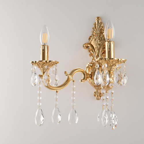 Бра с хрустальными подвесками AL7801B14/2/175 A G Bohemia Ivele Crystal (Богемия Ивеле Кристалл) фото 2