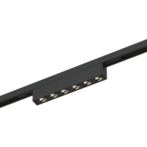 ST666.436.05 Магнитный трековый светильник Черный LED 1*5W 3000K 220Lm Ra>90  IP20 L100xW10xH18 24V SUPER5 фото 4
