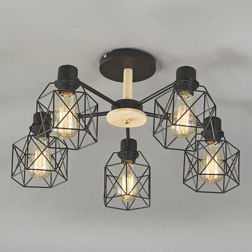 Потолочный светильник Escada 508/5PL E27*60W Black фото 4