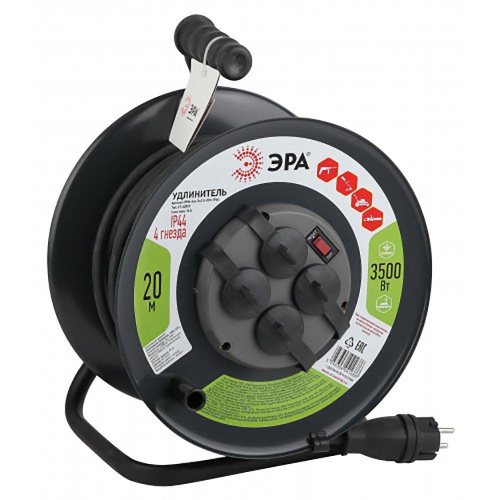 Удлинитель силовой ЭРА RMx-4es-3x2.5-20m-IP44(kg) Б0043057 Удлинитель силовой ЭРА RMx-4es-3x2.5-20m-IP44(kg) Б0043057