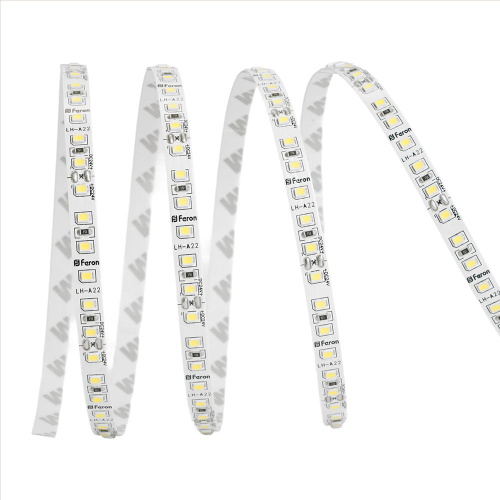 Светодиодная LED лента Feron LS501, 120SMD(2835)/м 11Вт/м 24V 5000*8*1.22мм 3000К IP20 фото 8