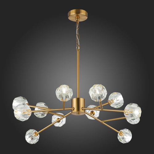 SL1166.303.12 Светильник подвесной ST-Luce Латунь/Прозрачный G9 LED 12*5W ROMANO фото 3