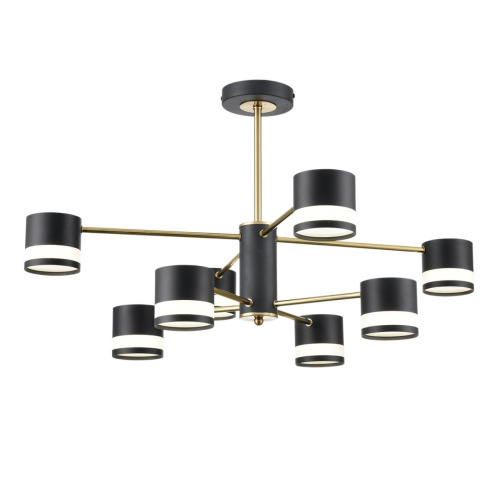 8240/8C COMFI LN26 239 черный/латунь, металл/акрил Люстра потолочная LED GX53 8*7W 220V LANIKA фото 6