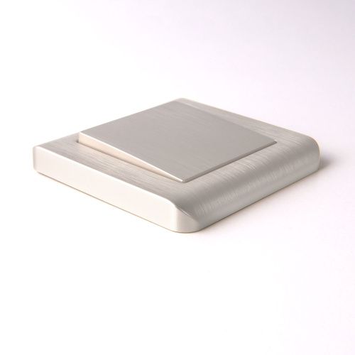 Выключатель одноклавишный проходной (перламутровый рифленый) W1112013 фото 8