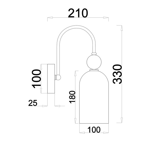 Настенный светильник Escada 686/1A E14*60W Chrome фото 2 Настенный светильник Escada 686/1A E14*60W Chrome фото 2