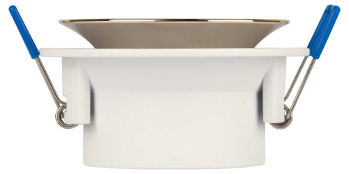 Светильник встраиваемый декоративный ЭРА KL103 WH/GD под лампу MR16 GU5.3 белый/золото Б0056351 фото 2