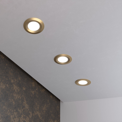 Встраиваемый точечный светильник 110 MR16 золотой фото 5