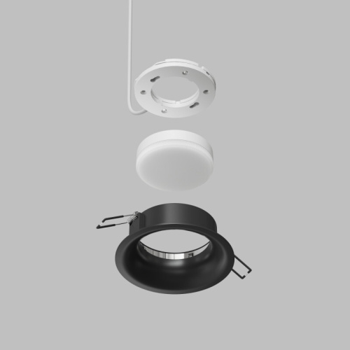 Встраиваемый светильник INER, до 15 Вт LED, GX53, IP20, алюминий, чёрный фото 6