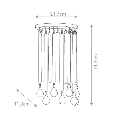 Бра Kichler, Арт. KL-PIPER2-PC фото 2