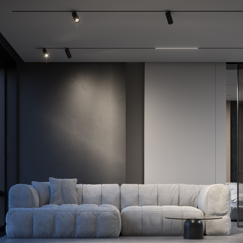 Slim Magnetic Трековый светильник с инновационной антибликовой решеткой 13W 4000K Kars черный 85524/01 фото 4