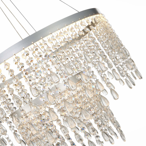 SL6201.103.55 Люстра подвесная ST-Luce Серебристый/Прозрачный LED 1*55W 3000K/4000K/6000K VEGA фото 2